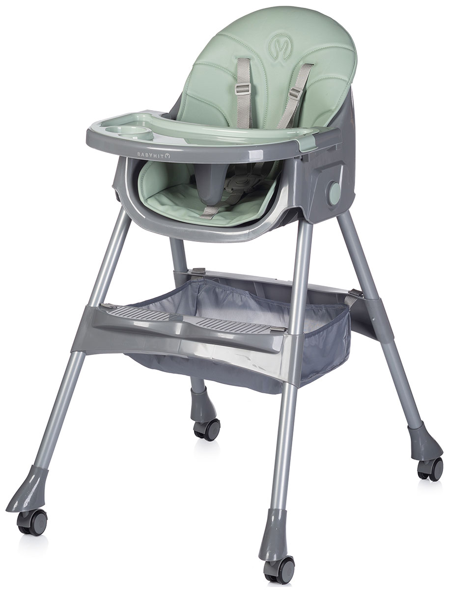 Изображение товара Стульчик для кормления Babyhit CUPCAKE светло-зеленый трансформер безопасный