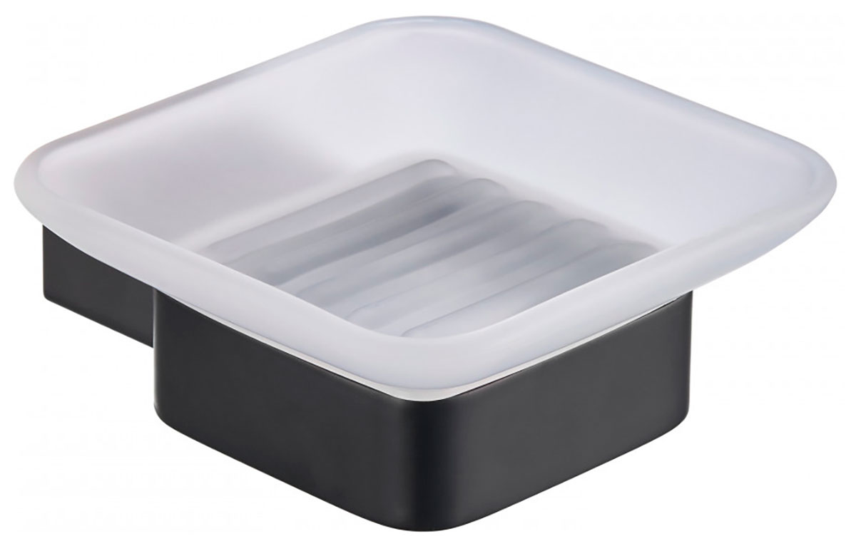 Изображение товара Держатель для мыла Milacio Ultra, настенный, черный матовый (MCU.952.MB)