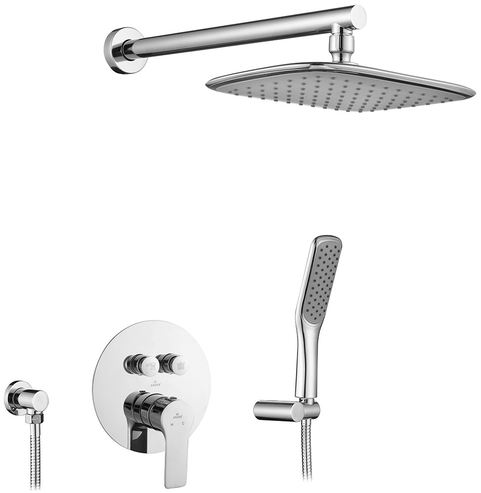 Изображение товара Душевой гарнитур Kaiser Rios, хромированный (66077)