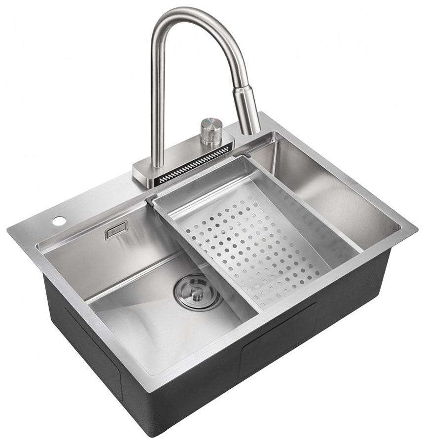 Изображение товара Кухонная мойка Milacio Denia 68 Steel из нержавеющей стали