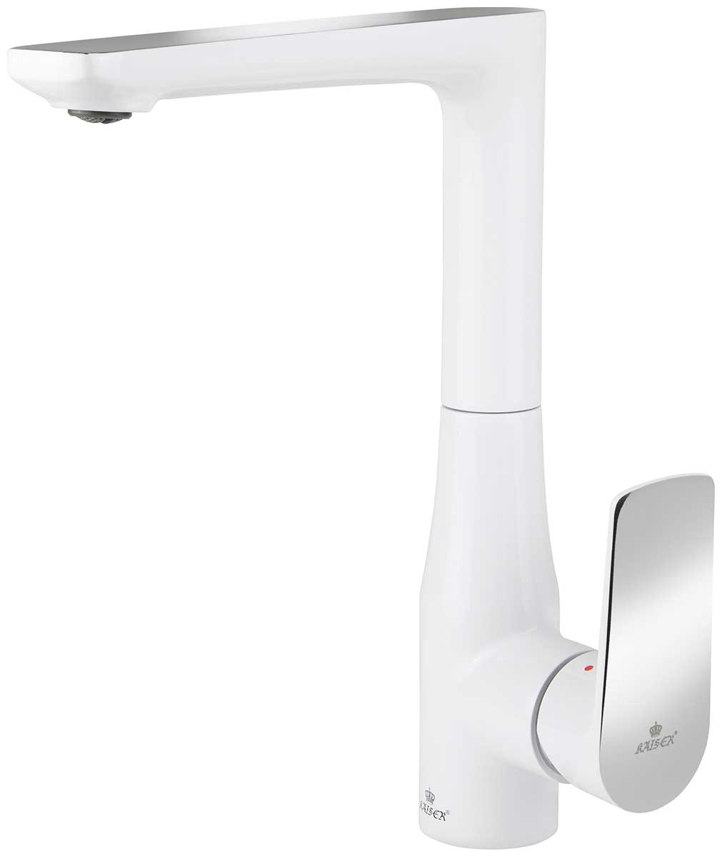 Изображение товара Смеситель для кухонной мойки Kaiser Atrio хромированный белый 60044