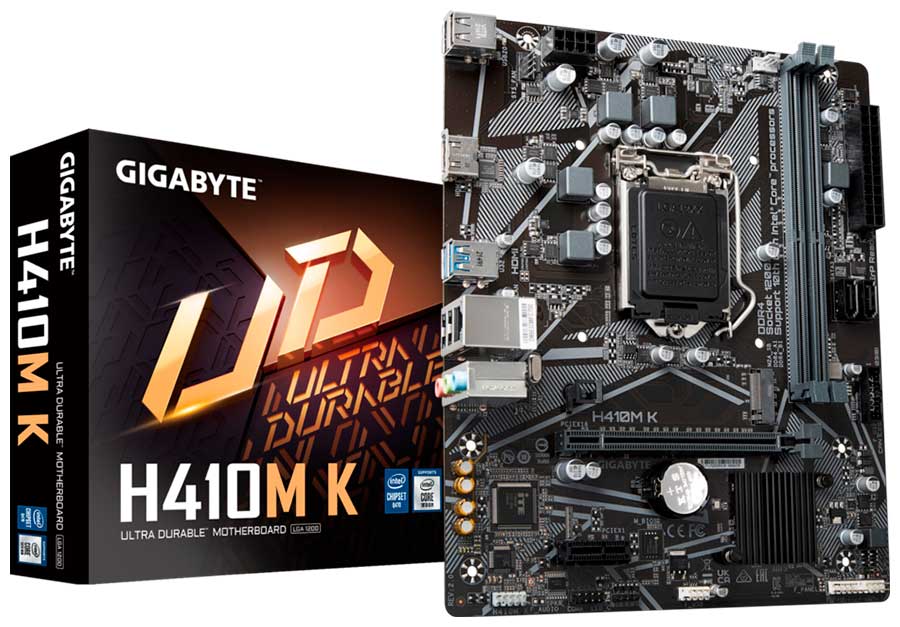 Изображение товара Материнская плата Gigabyte H410M K 2.0 (LGA1200, mATX)