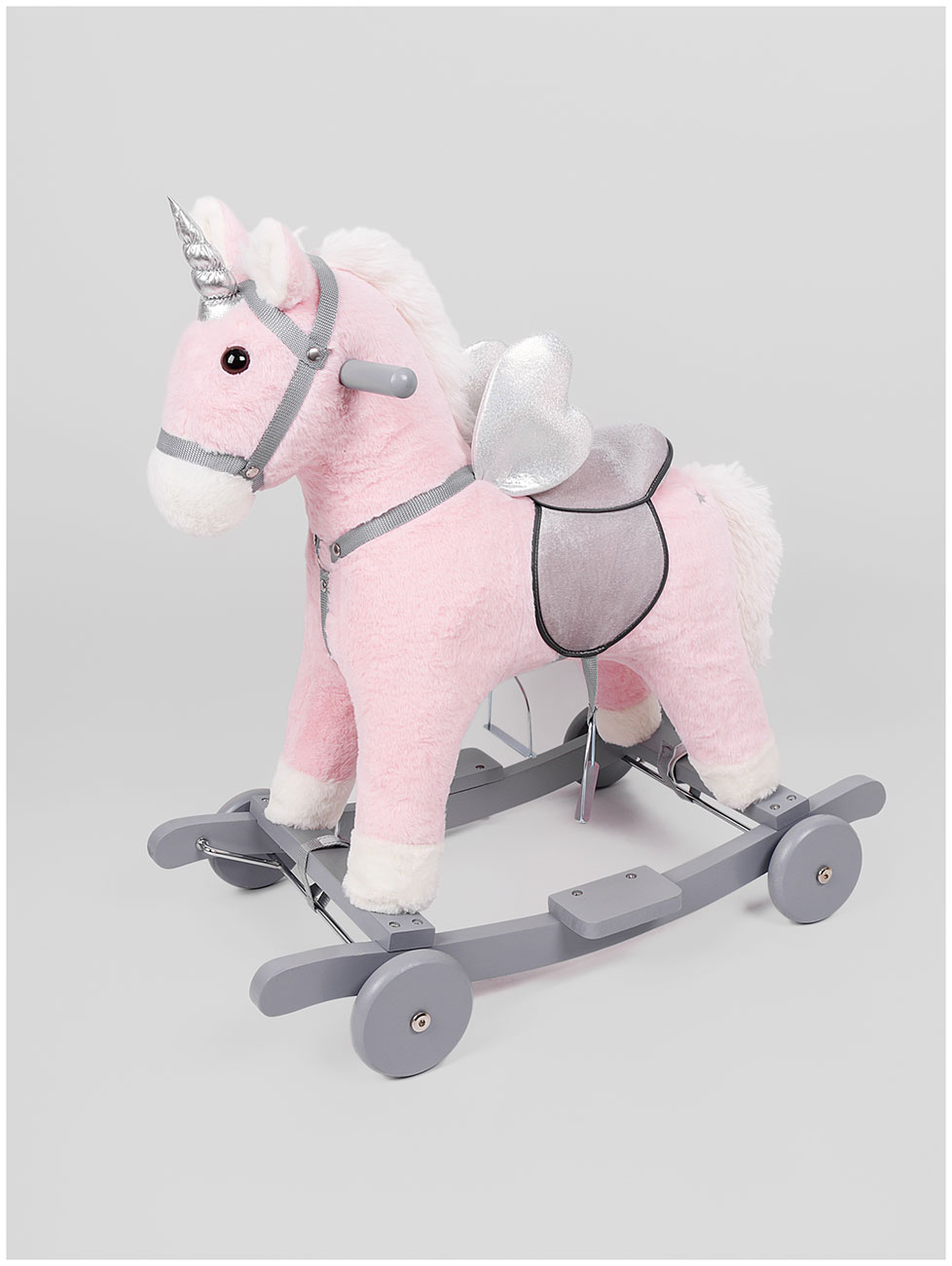 Изображение товара Детская качалка-каталка Amarobaby Juno с музыкальным сигналом и колесами