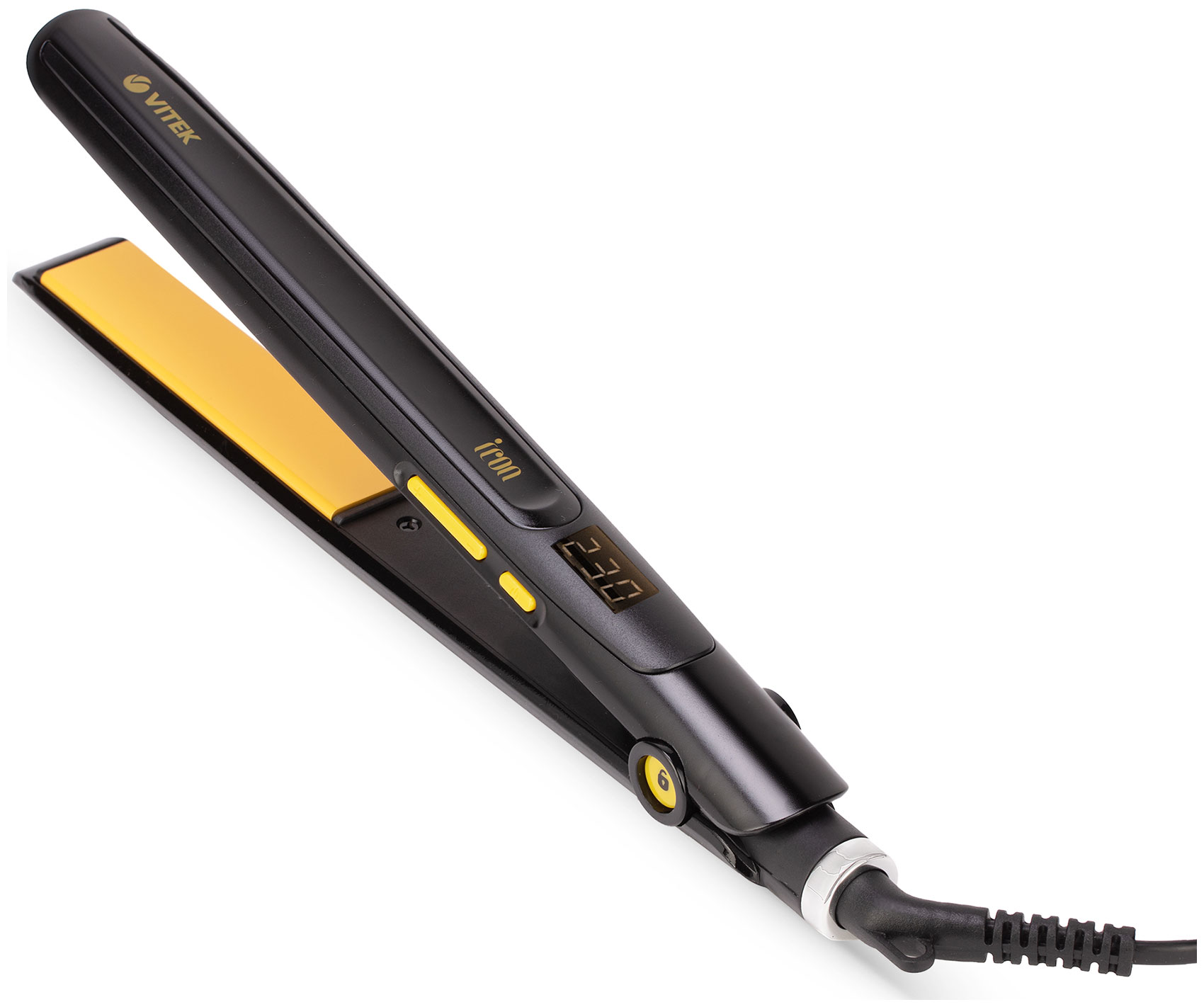 Изображение товара Выпрямитель для волос Vitek VT-8400 BK с керамическими пластинами и технологией PTC Heating