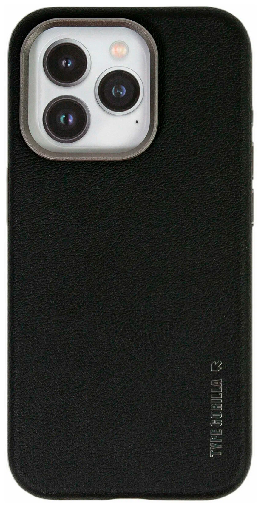 Изображение товара Кожаный чехол с магнитным покрытием для iPhone 15 Pro Black Leather