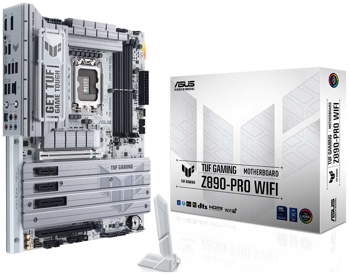 

Материнская плата Asus TUF GAMING Z890-PRO WIFI (s1851, ATX), Белый