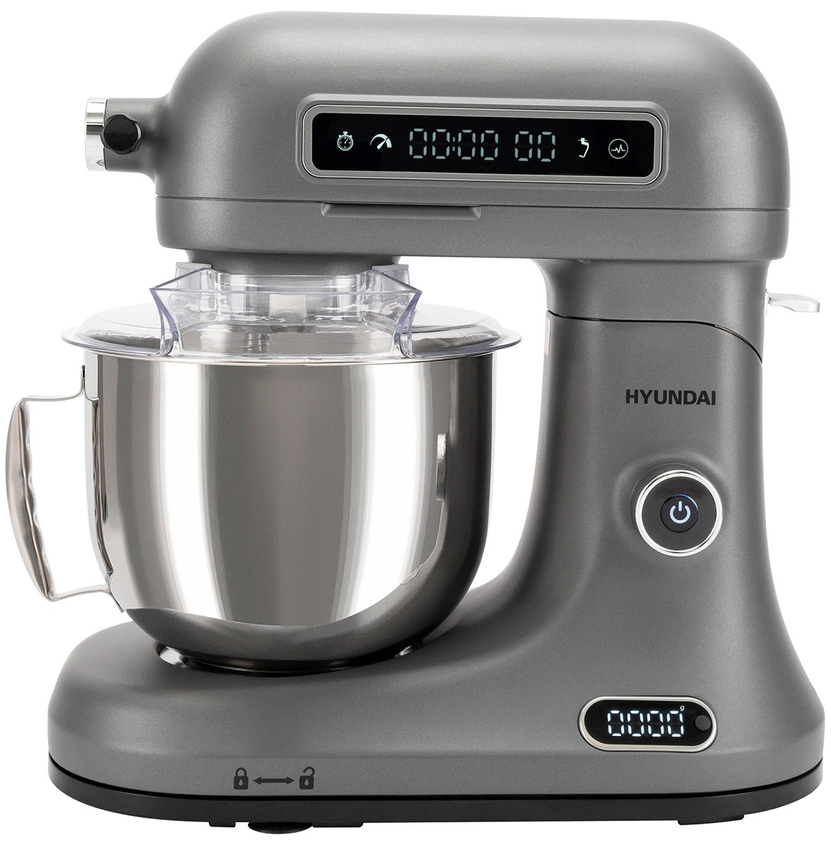 Изображение товара Миксер планетарный Hyundai HYM-S8551 (1600 Вт, серебристый)