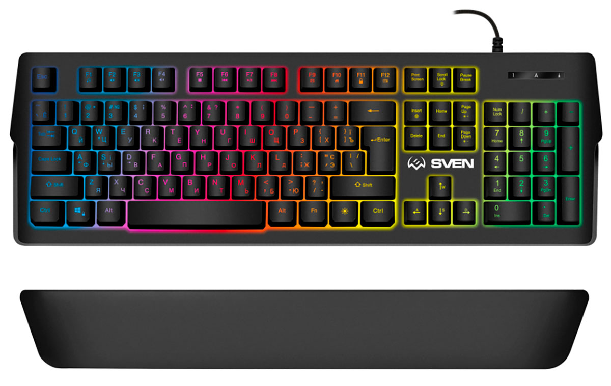 Изображение товара Игровая клавиатура Sven KB-G9400 с RGB-подсветкой и программным обеспечением