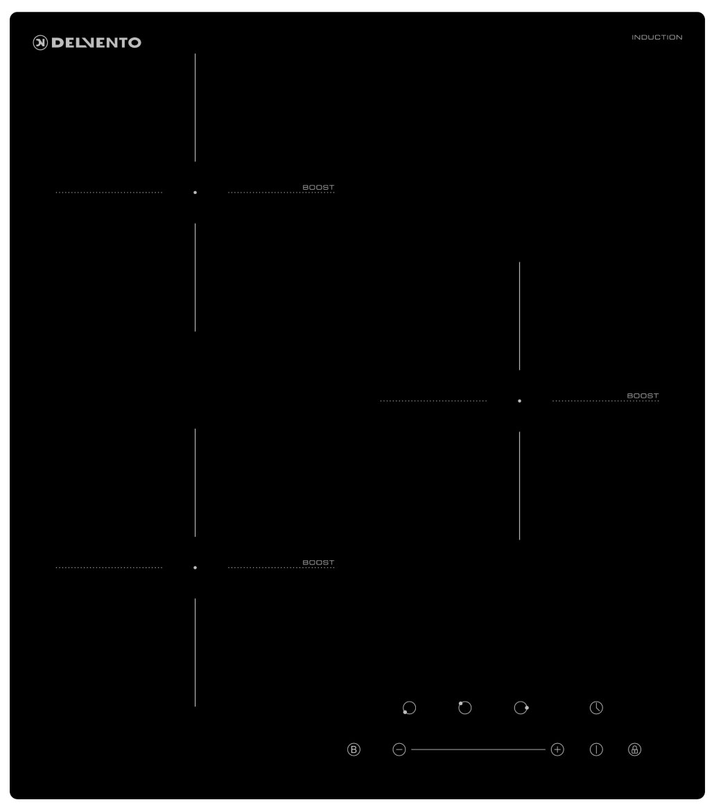 

Электрическая варочная панель Delvento V45I73S210, Черный