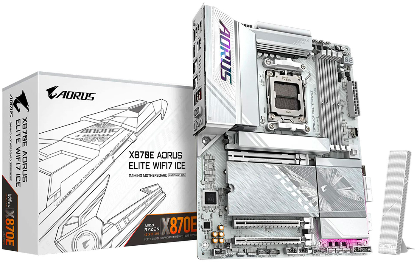 Изображение товара Материнская плата Gigabyte X870E A ELITE WF7 ICE