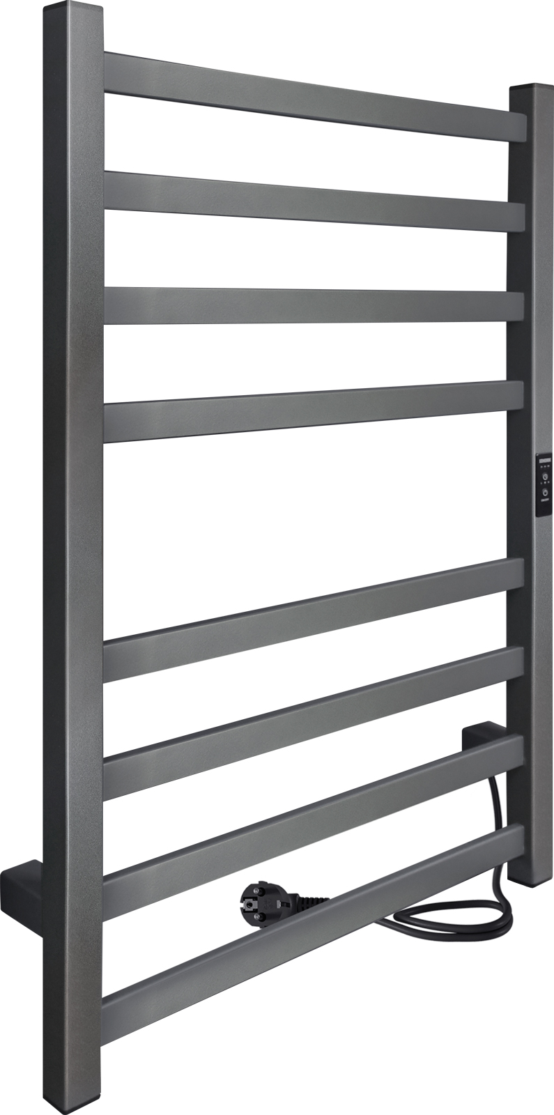 Изображение товара Электрический полотенцесушитель Indigo Oktava Slim 3, без полки, Graphite Metallic (LСLOKS3E80-50GFMRt)