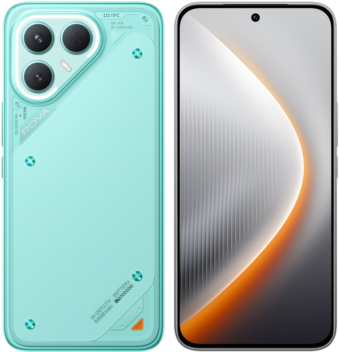 Изображение товара Смартфон Tecno POVA 7 Pro 5G 12Гб 256Гб OLED 6.78 зеленый