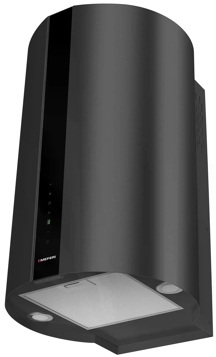 Изображение товара Кухонная вытяжка Meferi TUBE40BK COMFORT PLUS 1200 м3/ч черная стекло металл