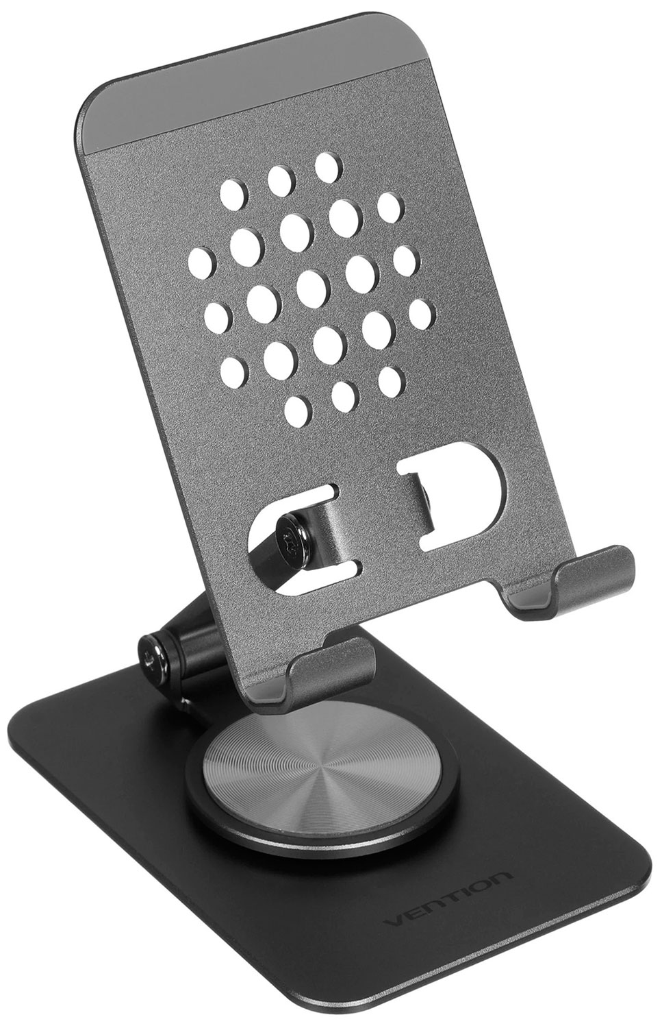 Изображение товара Подставка для телефона Vention с вращающимся на 360° основанием, серая (KSDH0)