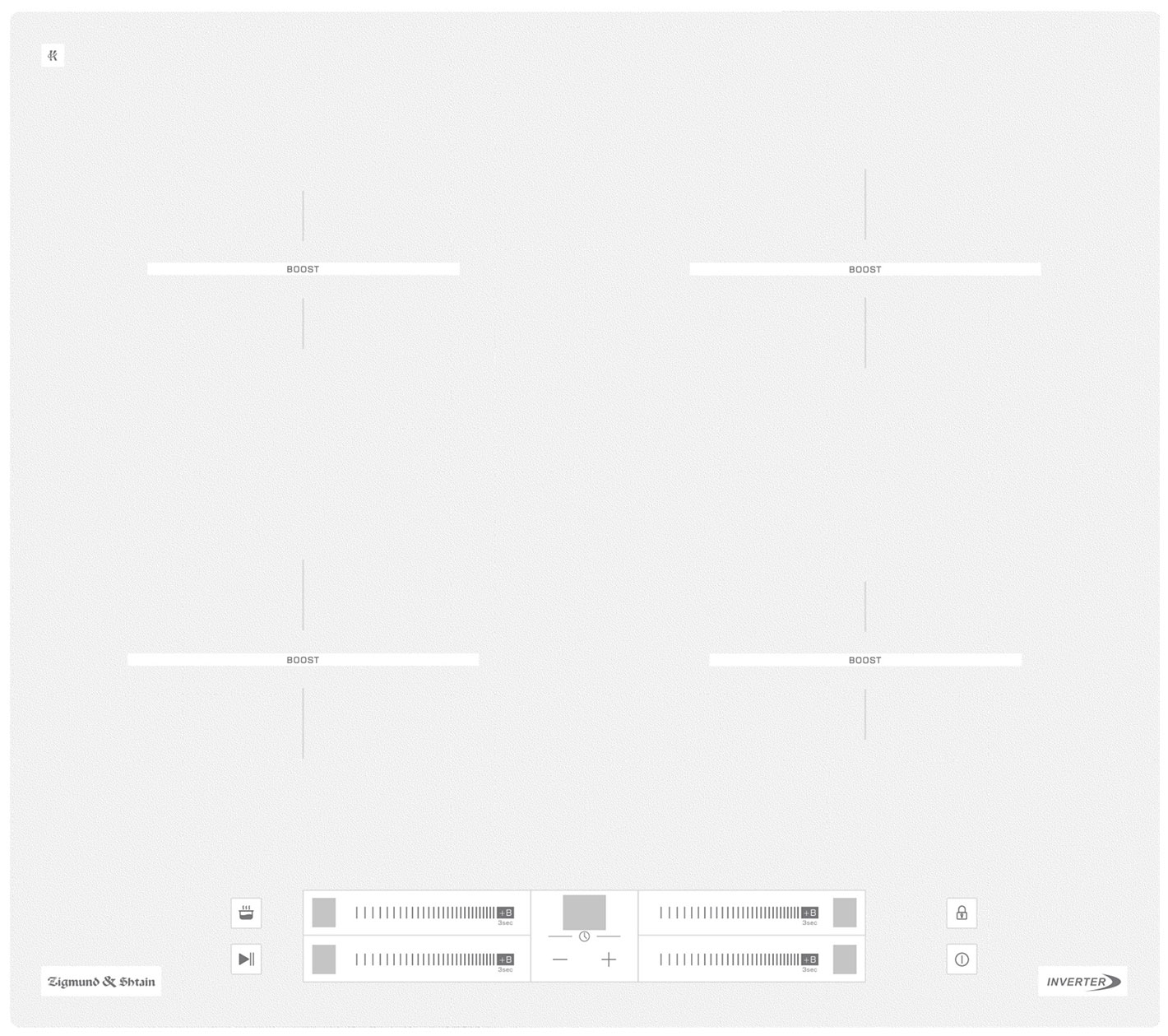 Изображение товара Электрическая варочная панель Zigmund & Shtain CI 23.6 W