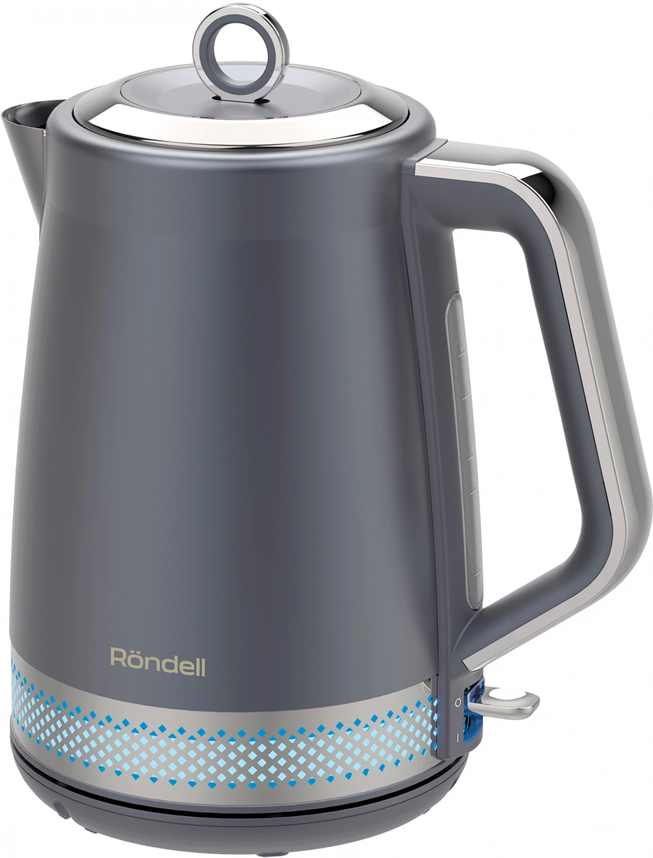 Изображение товара Чайник электрический Rondell RDE-WK880, 1.7л., 2200Вт, титан/серебристый, серый