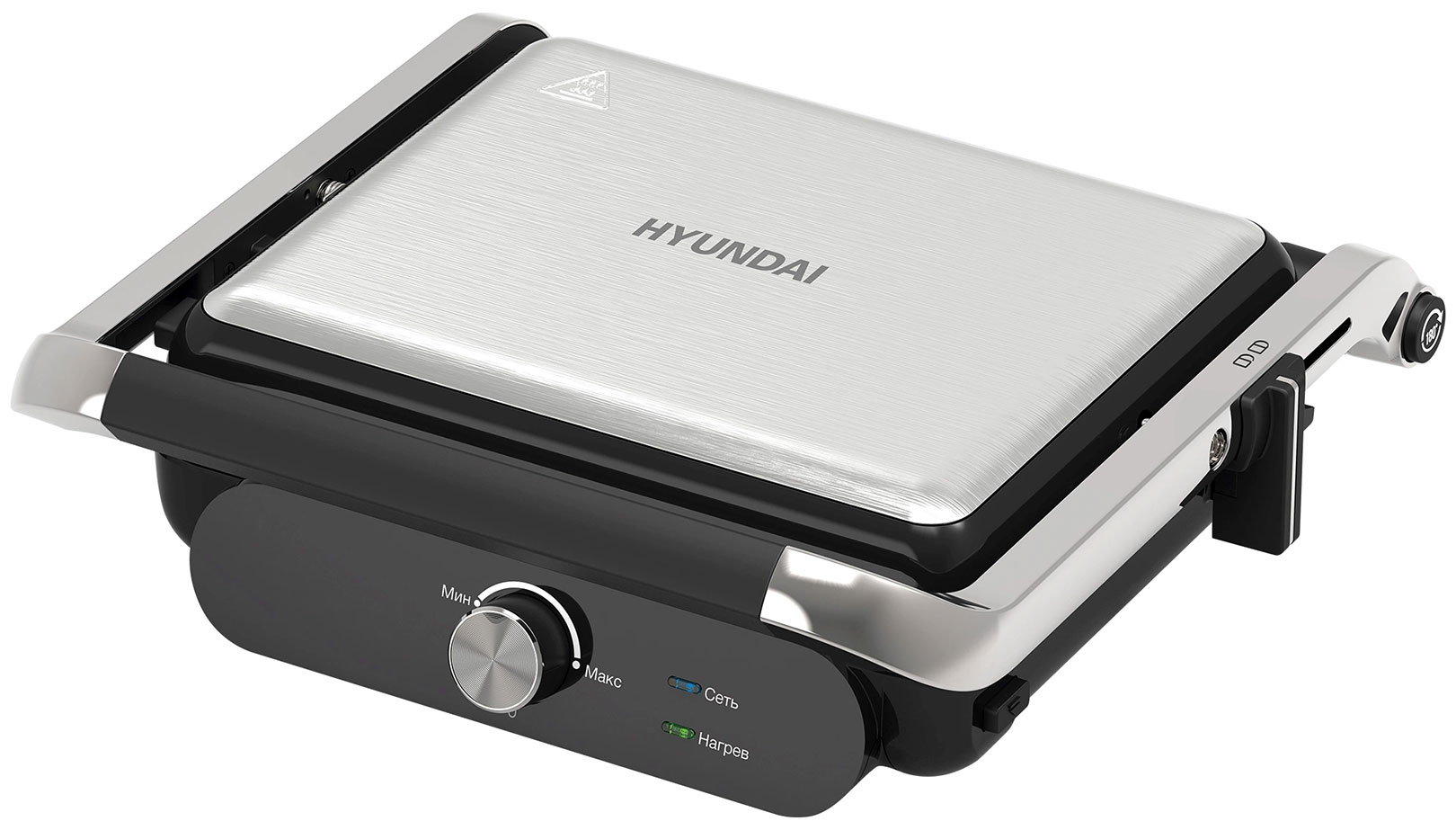 

Гриль Hyundai HYG-3041, Черный/нержавеющая сталь
