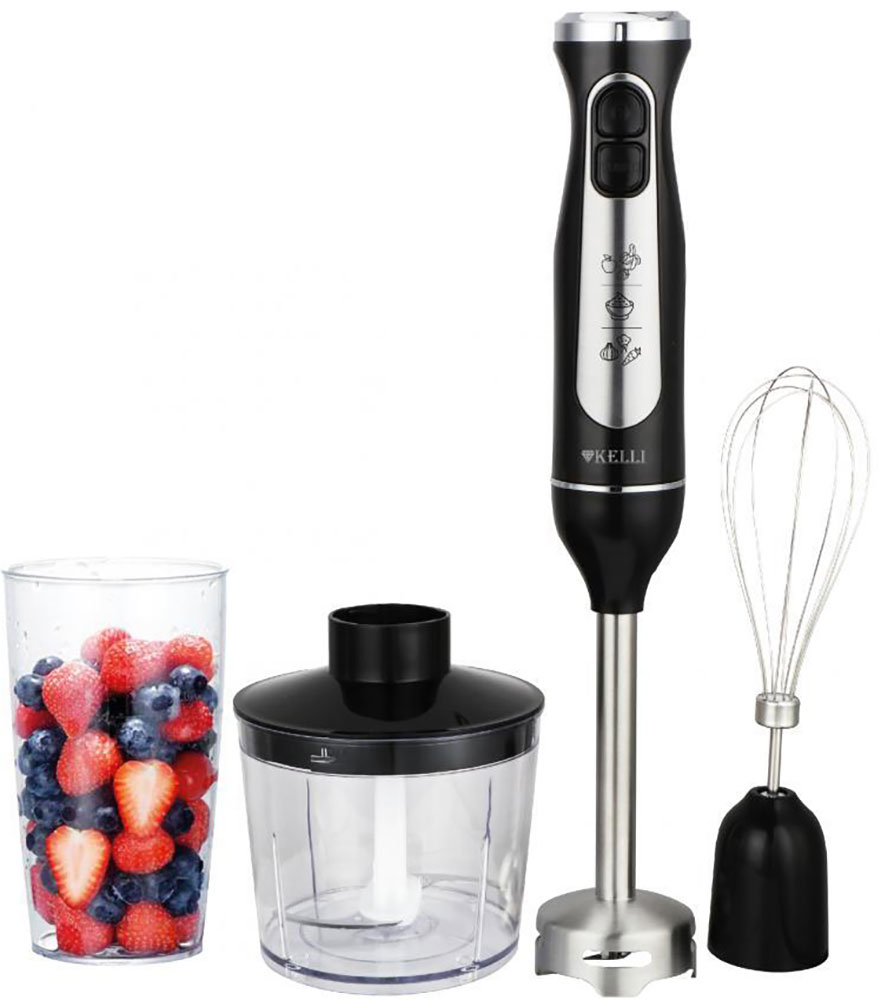 Изображение товара Погружной блендер Kelli KL-5024 1500 Вт с насадками и мерным стаканом