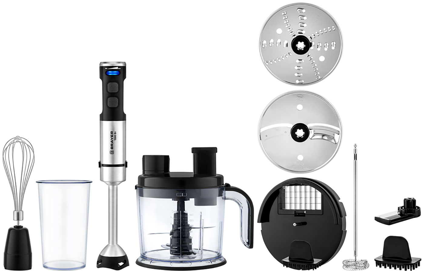 

Погружной блендер Brayer BR1269, Серебристый/черный