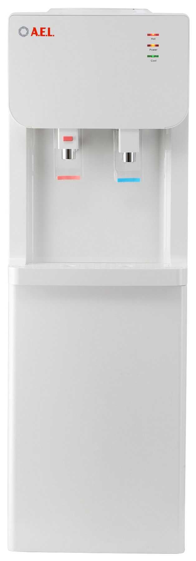 Изображение товара Кулер для воды AEL LC-AEL-18c White с шкафчиком — напольный с компрессорным охлаждением