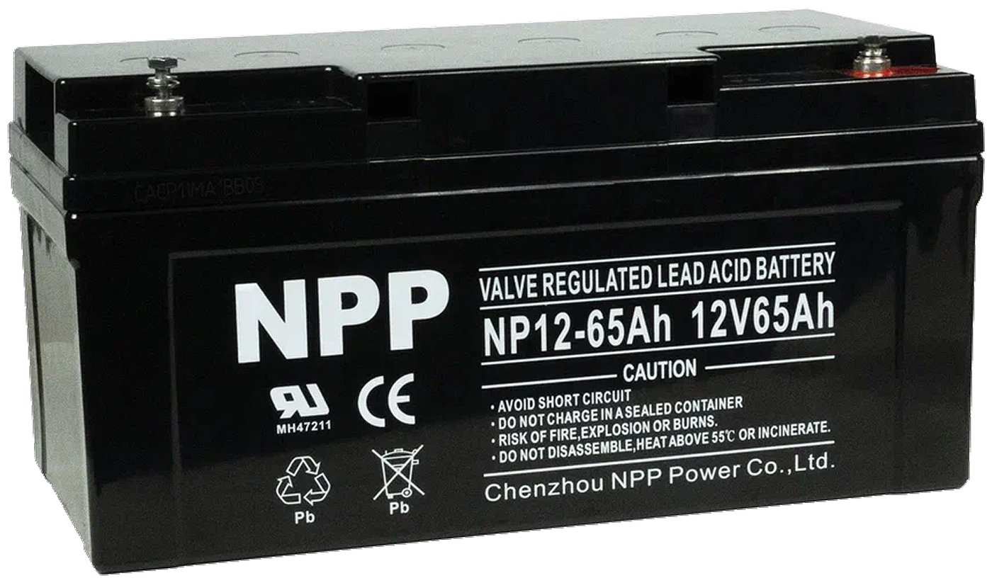 Аккумуляторная батарея NPP NP12-65 12V65Ah 16540₽