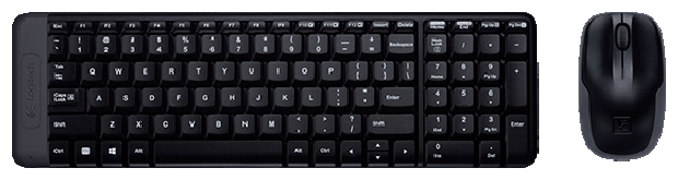 Изображение товара Беспроводной набор клавиатура и мышь Logitech Wireless Desktop MK 220