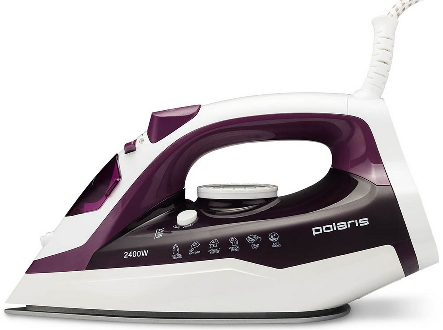 Изображение товара Утюг Polaris PIR 2478K керамическое покрытие мощность 2400 Вт