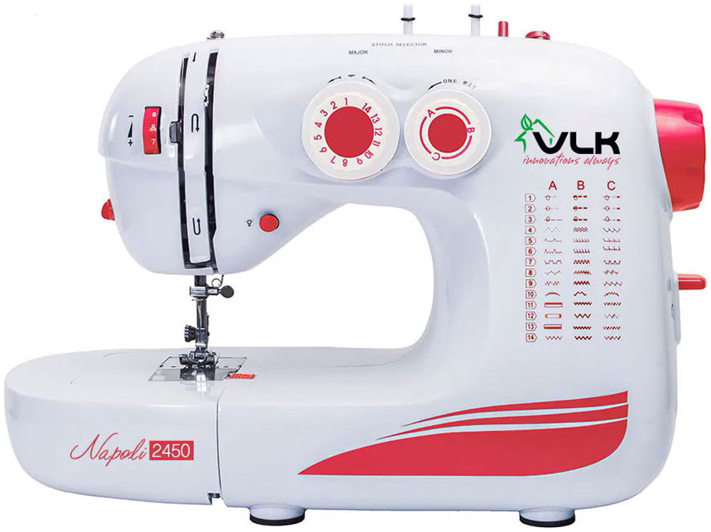 Швейная машина VLK Napoli 2450 аккумулятор shopelectro se2450аа 3 6 в 2450 мач 3 6 v 2450 mah nimh с универсальным разъёмом 2