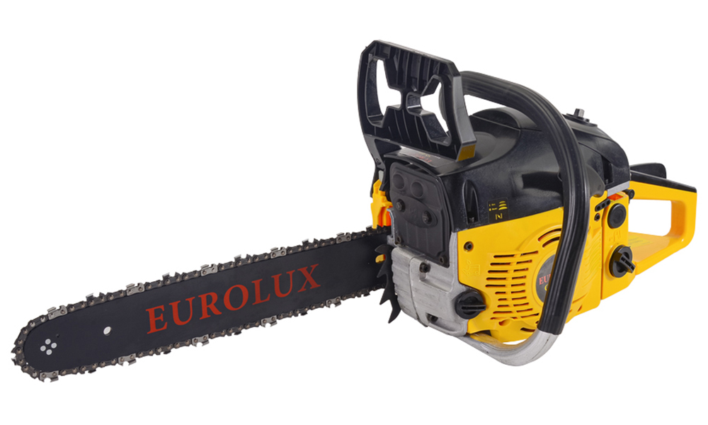 фото Бензопила eurolux gs-4516 желто-черный