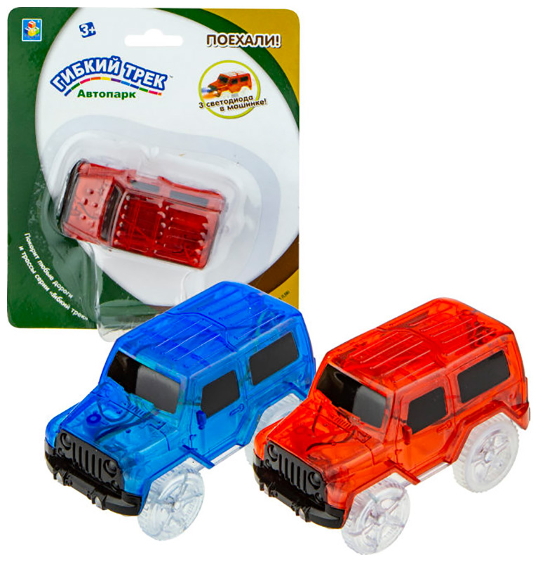 Изображение товара Игрушечный внедорожник Гибкий трек Toy с 3 лампами, для детей 3+