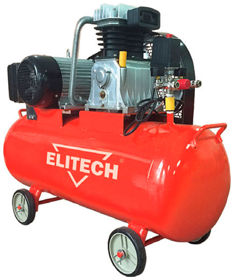 

Компрессор Elitech КПР 100/550/3.0 (E0504.003.00), Красный с черным