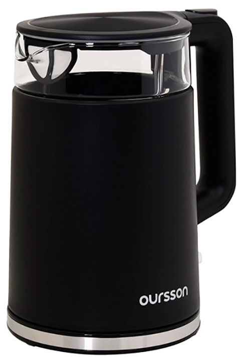 Чайник электрический Oursson EK1732W/BL (Черный) чайник электрический oursson ek1732w dc темная вишня