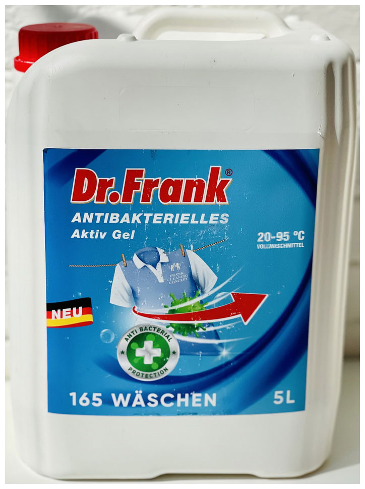 Жидкое средство для стирки Dr.Frank Aktiv Gel 165 стирок 5 л, DRB002 средства для стирки dr frank жидкое средство для стирки aktiv gel