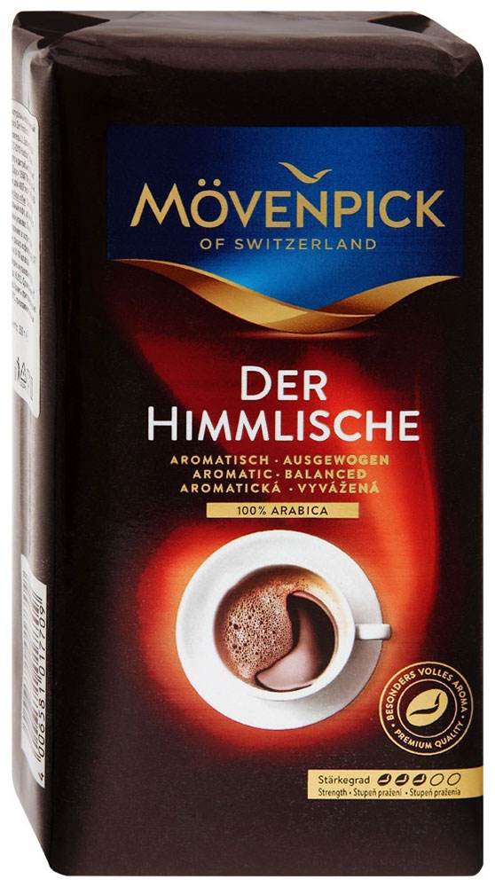 цена Кофе молотый Movenpick der Himmlische 250 г