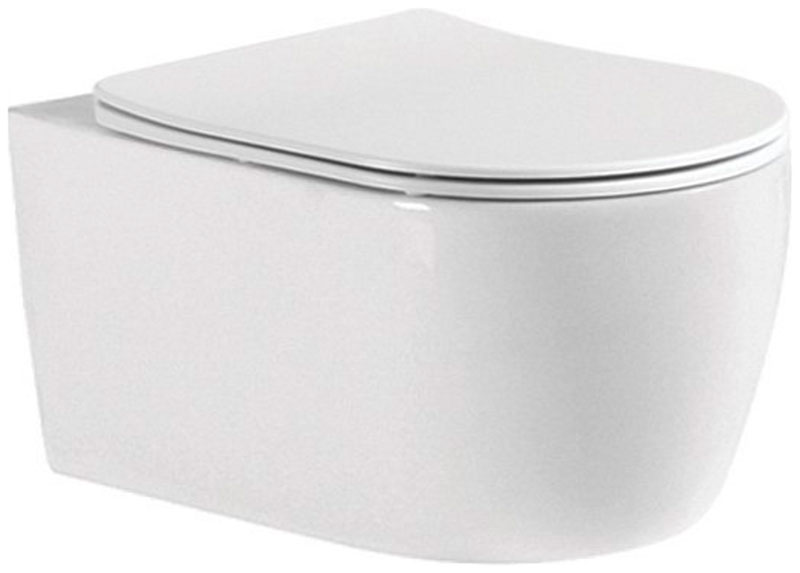 Изображение товара Подвесной унитаз Aquanet Smart Rimless LX-1106 белый безободковый каскадный
