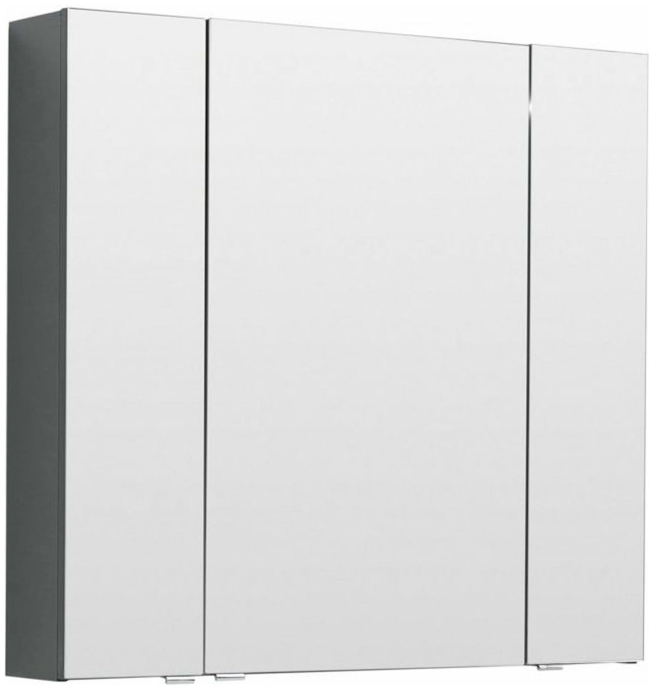 Зеркало-шкаф Aquanet Алвита 100 серый антрацит (00240113) цена и фото
