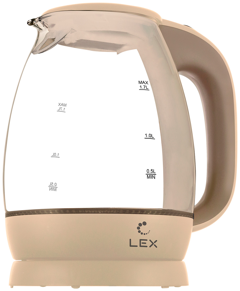 Чайник электрический LEX LX 3002-2 бежевый чайник электрический lex lx 30017 3 бежевый