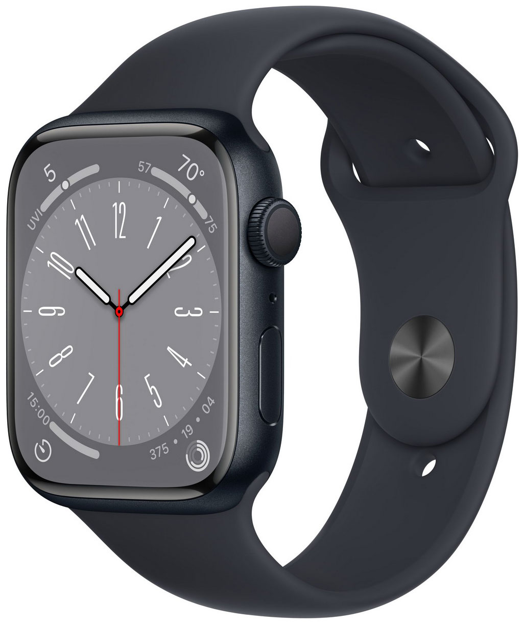 Смарт-часы Apple Watch Series 8 GPS 41mm Midnight Aluminium Case Midnight Sport Band M/L (MNU83LL/A)