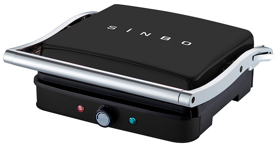 Гриль Sinbo SSM-2571 черный тостер электрический sinbo ssm 2549 760вт с двусторонним обжариванием тостер гриль