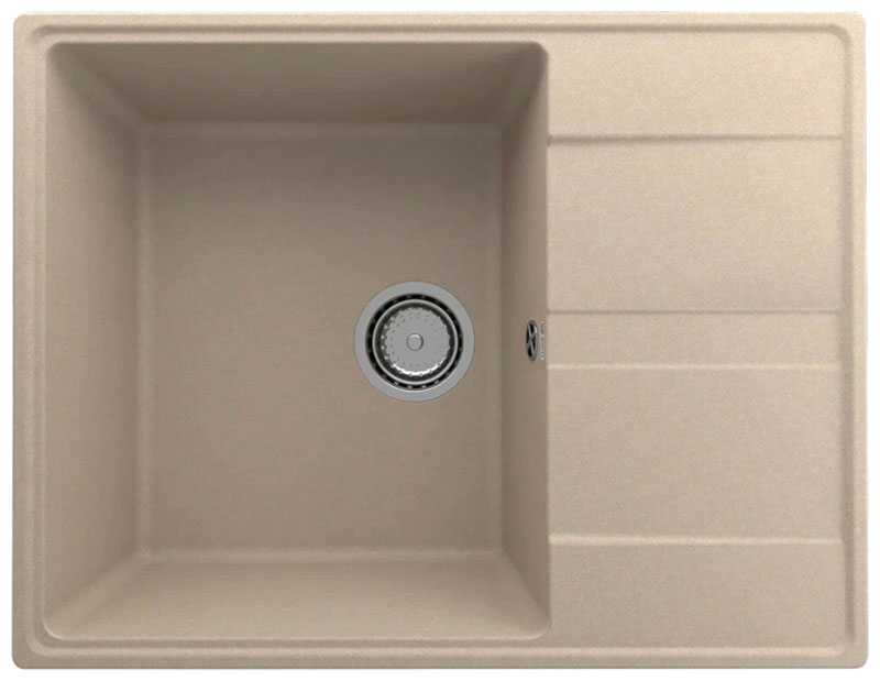 

Кухонная мойка Ulgran Quartz Prima/десерт Prima 650-03, Бежевый