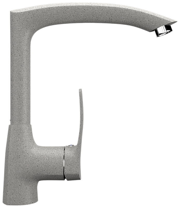 Изображение товара Смеситель для кухни Ulgran U-005 серый однорычажный с поворотным изливом