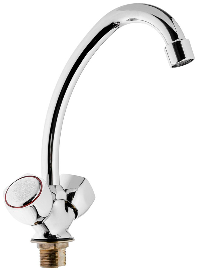 Изображение товара Смеситель для кухни Haiba HB4909 хром двухвентильный с поворотным изливом