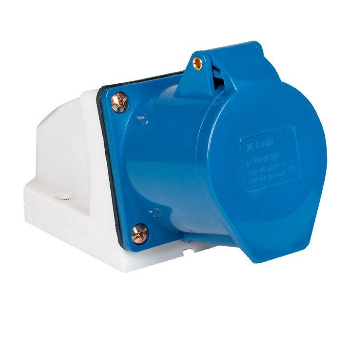 Изображение товара Наружная розетка для электромонтажа 32А 220В IP44 EKF PS-123-32-220