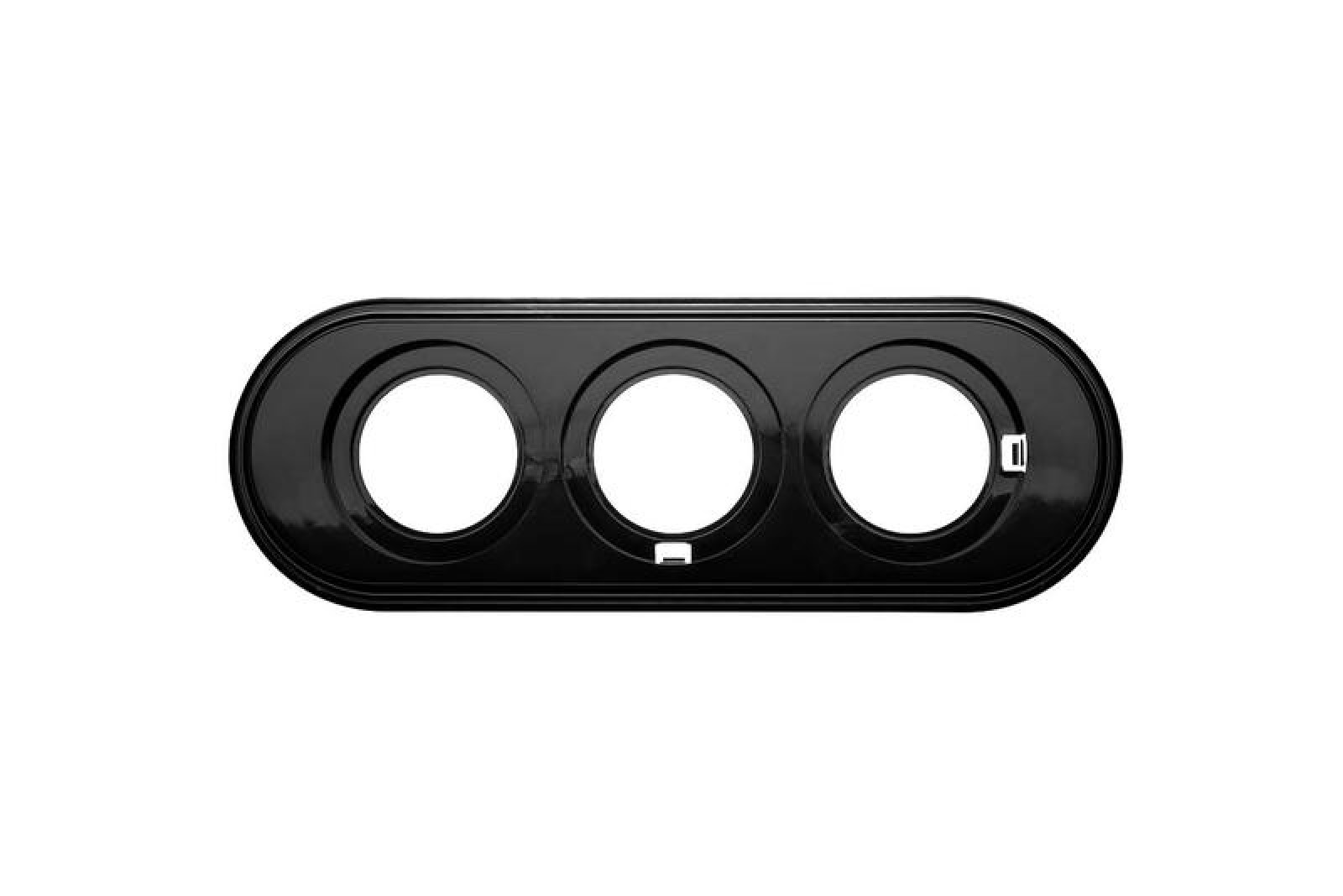 Изображение товара Рамки, декоративные элементы, основания для ЭУИ Bironi Рамка 3-м ретро пластик. черн.