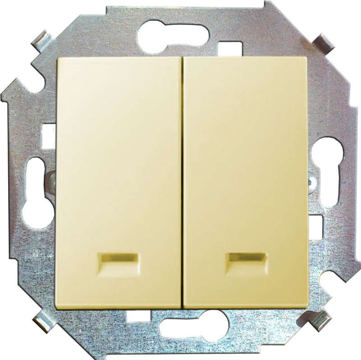 Изображение товара Выключатель Simon СП 15 двухклавишный с подсветкой IP20