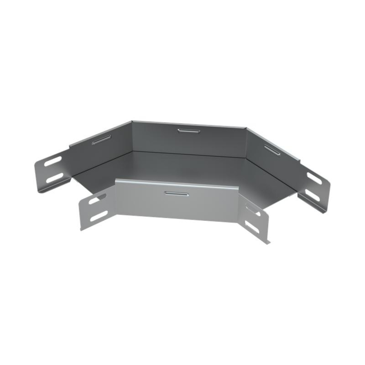 Изображение товара Угол горизонтальный для кабеленесущих систем КМ-Профиль 90град., сталь 1мм 300х50 ГЛ90-50-300