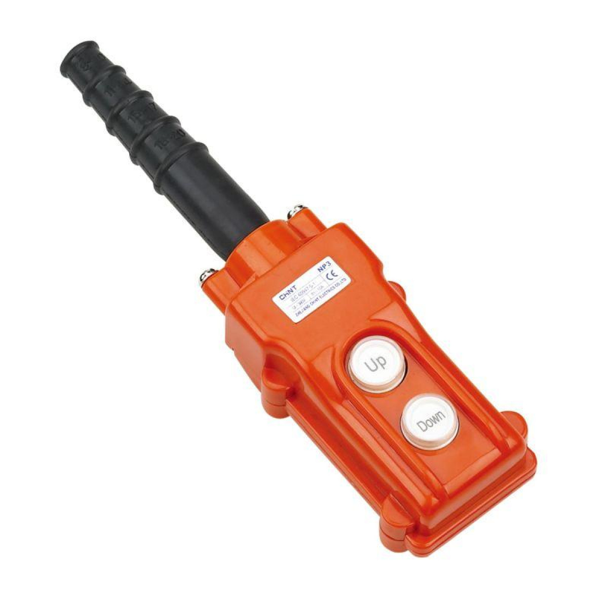 Изображение товара Низковольтное и промышленное электрооборудование Chint Пульт кнопочный NP3-1 на 2 кнопки IP65