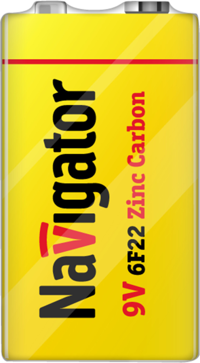 Изображение товара Элемент питания солевой Navigator 6F22 9 В 5 лет гарантия