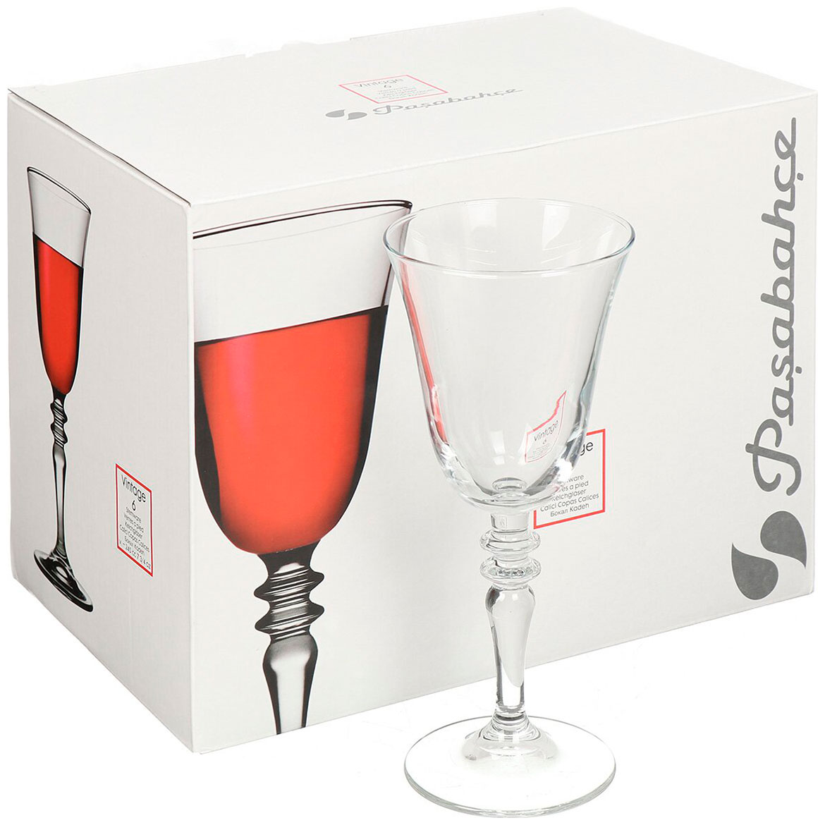 Бокал Pasabahce ВИНТАЖ 6 шт. 245 мл 440184B набор бокалов для вина pasabahce classique 360 мл 2 шт