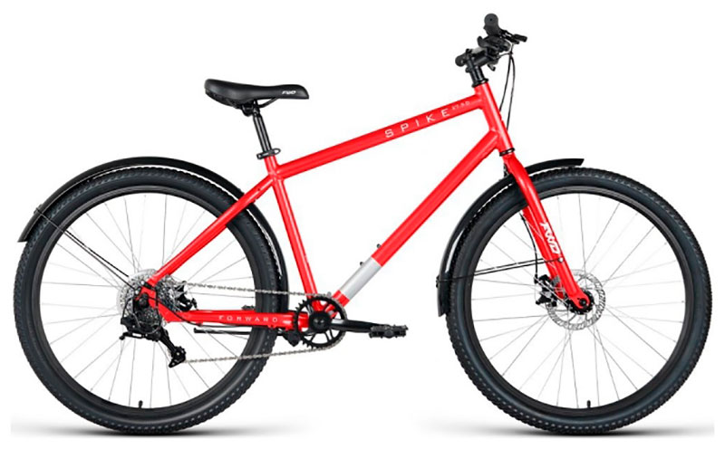Велосипед Forward SPIKE 29 D (29 8 ск. рост. 18) 2023 красный/белый IB3F98135XRDXWH велосипед forward apache 29 2 0 d 29 8 ск рост 17 2023 темно синий красный rb3f980d8dbuxrd